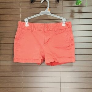Khakis by Gap City 3-in Neon Coral Women's Shorts Size 0